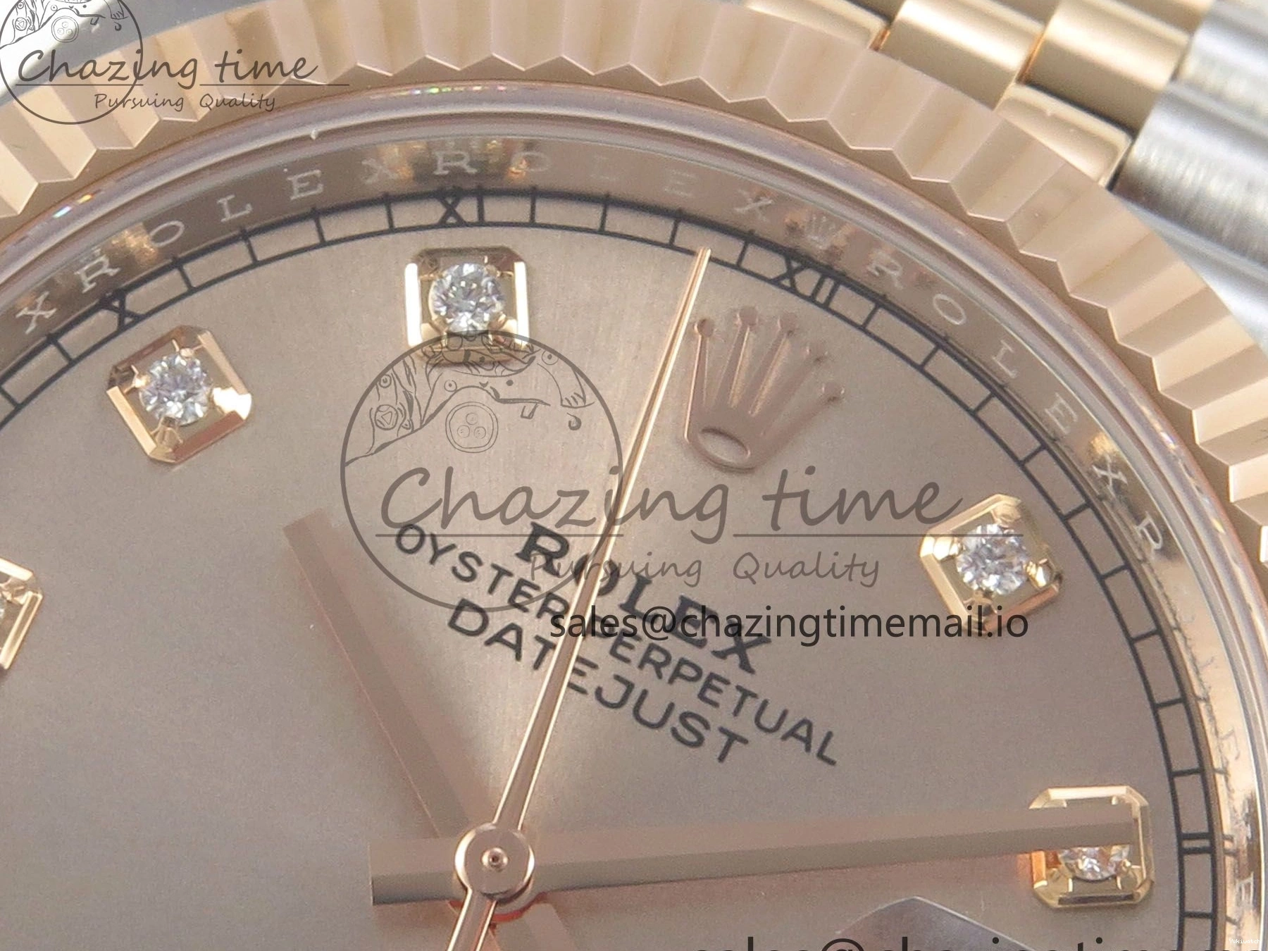 (Weighted) ARF Jubilee RG Best SH3235 SS 126331 Edition 1:1 Dial 41 RG Diaomonds DateJust on Bracelet 0522